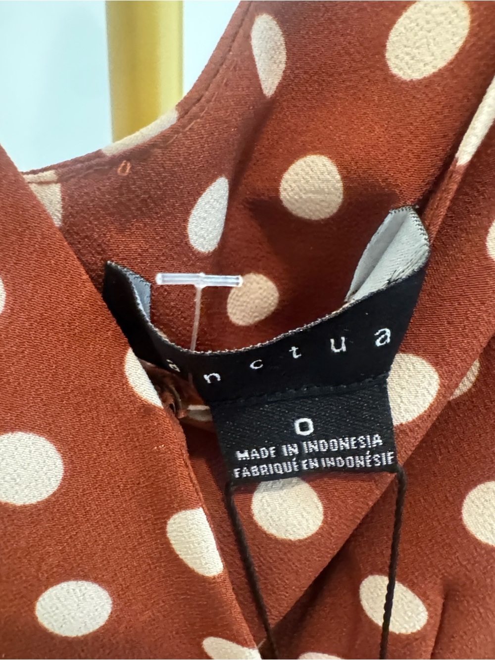 NWT Sanctuary Bianca Rust Polka Dot Wrap Midi Dress - Picture 4 of 5
